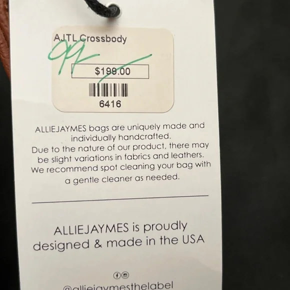 NWT, Beautiful, Hand Crafted Leather, Small Bucket Bag by AllieJaymes. - Picture 9 of 16